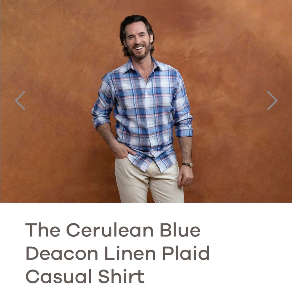 Ledbury fine shirting XXL classic fit button down dress shirt.